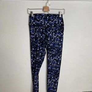 Fabletics Demi Lovato Lisette Leggings Blue Camo S